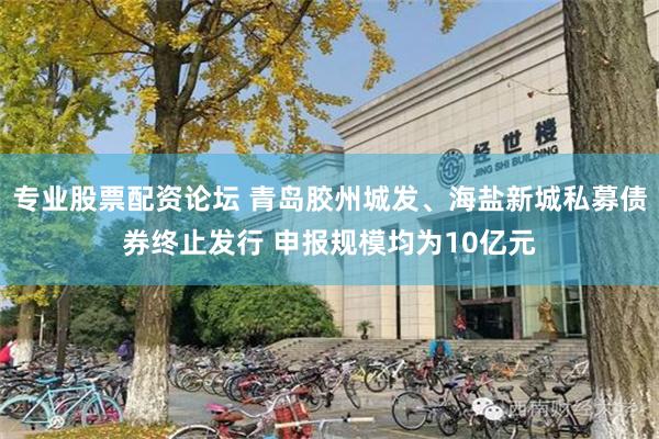 专业股票配资论坛 青岛胶州城发、海盐新城私募债券终止发行 申报规模均为10亿元