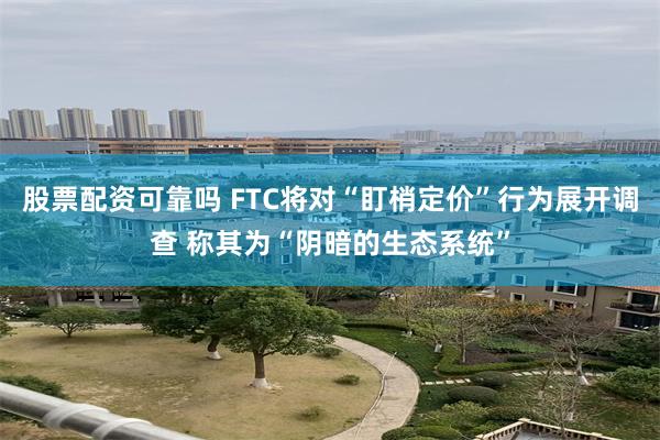 股票配资可靠吗 FTC将对“盯梢定价”行为展开调查 称其为“阴暗的生态系统”