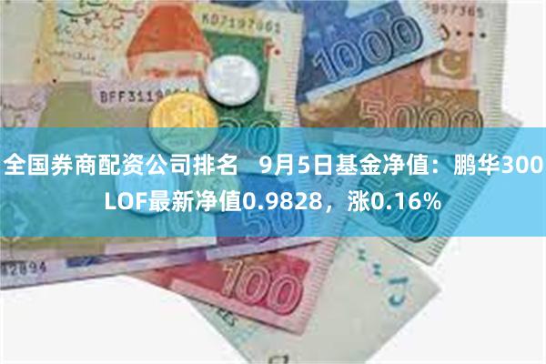 全国券商配资公司排名   9月5日基金净值：鹏华300LOF最新净值0.9828，涨0.16%