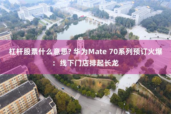 杠杆股票什么意思? 华为Mate 70系列预订火爆：线下门店排起长龙